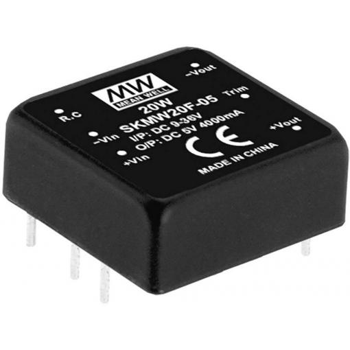 MEAN WELL SKMW20F-15 DC/DC měnič napětí 1.33 A 20 W Počet výstupů: 1 x Obsah 1 ks