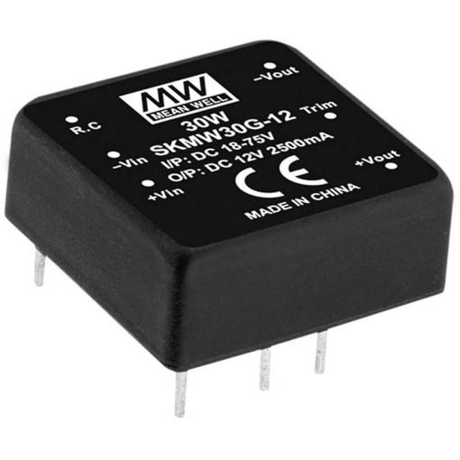 MEAN WELL SKMW30G-12 DC/DC měnič napětí 2.5 A 30 W Počet výstupů: 1 x Obsah 1 ks
