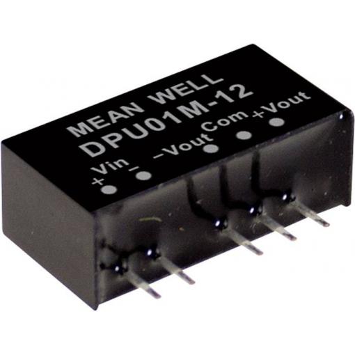 MEAN WELL DPU01L-15 DC/DC měnič napětí, modul 33 mA 1 W Počet výstupů: 2 x Obsah 1 ks