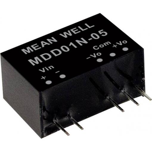 Mean Well MDD01L-05 DC/DC měnič napětí, modul 100 mA 1 W Počet výstupů: 2 x Obsah 1 ks