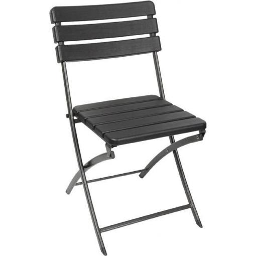 Perel folding chair wood kempingová židle černá FP165W Zatížitelnost (hmotnost) (max.) 300 kg