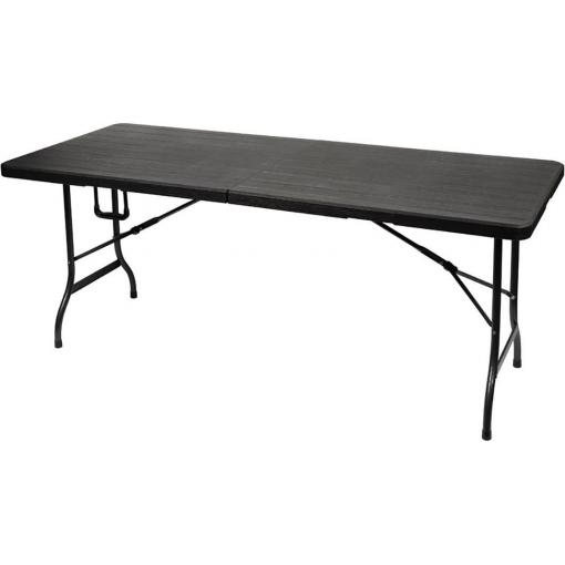 Perel folding table wood kempingový stolek černá FP180W Zatížitelnost (hmotnost) (max.) 100 kg