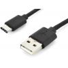 Digitus USB kabel USB 2.0 USB-C ® zástrčka, USB-A zástrčka 1.00 m černá flexibilní provedení AK-300154-010-S