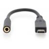 Digitus audio kabelový adaptér [1x USB-C® zástrčka - 1x jack zásuvka 3,5 mm] AK-300321-002-S 20.00 cm flexibilní provedení