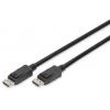 Digitus DisplayPort kabel Konektor DisplayPort, Konektor DisplayPort 2.00 m černá AK-340106-020-S 8K UHD, pozlacené kontakty Kabel DisplayPort