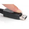 Digitus DisplayPort kabel Konektor DisplayPort, Konektor DisplayPort 2.00 m černá AK-340106-020-S 8K UHD, pozlacené kontakty Kabel DisplayPort