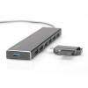 Digitus DA-70241-1 USB Hub 7 portů USB-A USB 3.0 5 GBit/s s hliníkovým krytem černá DA-70241-1