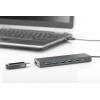 Digitus DA-70241-1 USB Hub 7 portů USB-A USB 3.0 5 GBit/s s hliníkovým krytem černá DA-70241-1