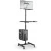 Digitus Pojízdný vozík na PC/monitor DA-90374 1 Displej: (s) 43,2 cm (17) - 81,3 cm (32) černá nastavitelná výška, odkládací místo na klávesnici, naklápěcí,