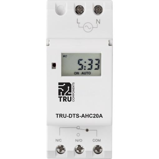TRU COMPONENTS TC-8576104 spínací hodiny na DIN lištu TRU-DTS-AHC20A 230 V/AC týdenní program