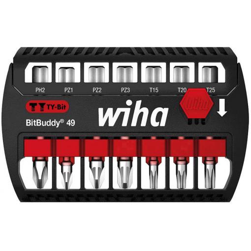 Wiha 42116 sada bitů, 7dílná, křížový PH, křížový PZ, TORX Plus, 1/4