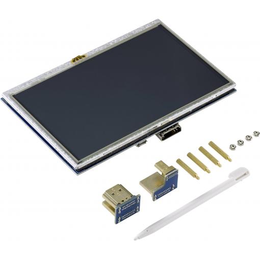 TRU COMPONENTS monitor v podobě dotykové obrazovky 12.7 cm (5 palec) 800 x 480 Pixel Vhodné pro (vývojové sady): Raspberry Pi®