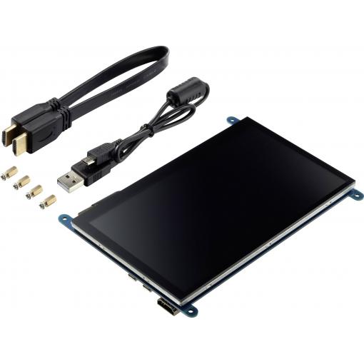 TRU COMPONENTS model dotykové obrazovky 17.8 cm (7 palec) 800 x 480 Pixel Vhodné pro (vývojové sady): Raspberry Pi®, Banana Pi