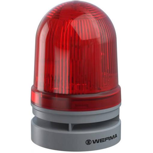 Werma Signaltechnik signální osvětlení Midi TwinLIGHT Combi 12/24VAC/DC RD 461.110.70 červená 12 V/DC 110 dB