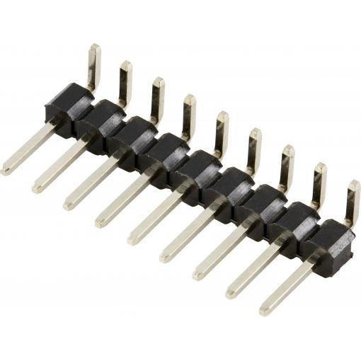 TRU COMPONENTS TC-8596912 pinová lišta (standardní) Počet řádků: 1 Počet kontaktů v řadě: 9 1 ks
