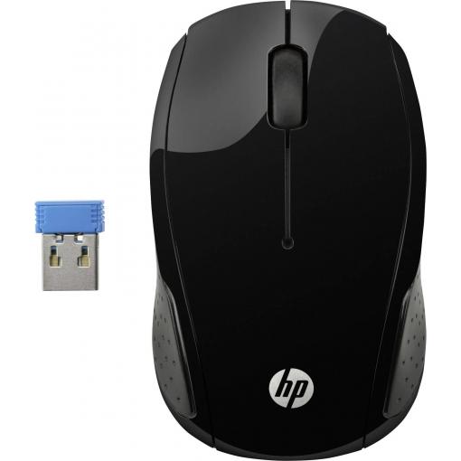 HP 220 optická drátová myš, bezdrátový, 3 tlačítko, 1300 dpi, černá