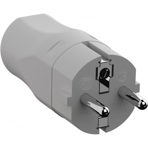 Bachmann 960.301 zástrčka polyamid 250 V šedobílá (RAL 7035) IP20