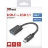 Trust USB 2.0 adaptér [1x USB-C® zástrčka - 1x USB 3.0 zásuvka B] ADATTATORI 9.00 cm