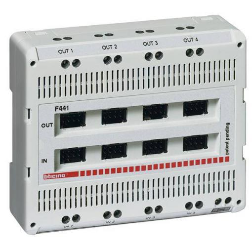Legrand F441 příslušenství domovní telefon kabelový Audio/Video Mixer šedá