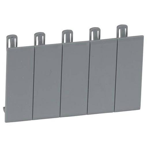 Legrand 001961 LEGRAND pásek 5 moduly šedá 001961 patka plast šedá 20 ks