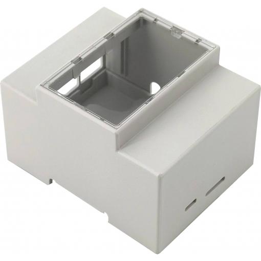 Joy-it RB-CaseP4+07 SBC skříň Vhodné pro (vývojové sady): Raspberry Pi® včetně montáže na lištu šedá