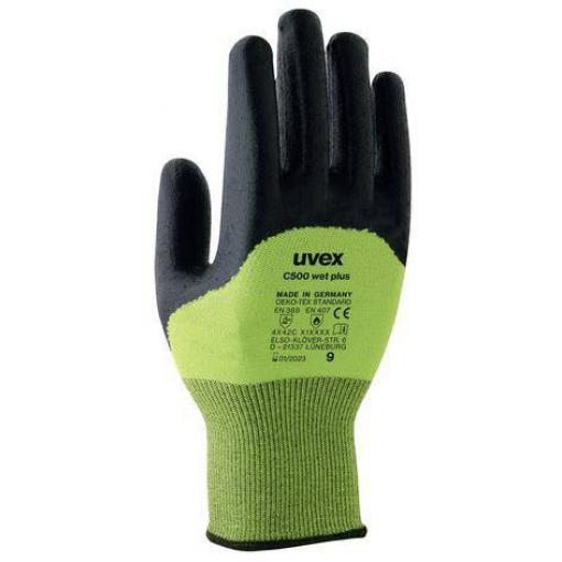 uvex C500 wet plus 6049610 rukavice odolné proti proříznutí Velikost rukavic: 10 EN 388 1 pár