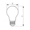 LED žárovka Philips E27 4,3W 2700K 230V A60 CL  P808672