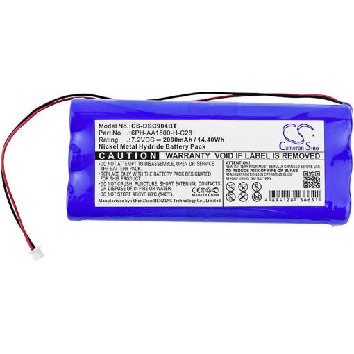 CS Cameron Sino akumulátor bezpečnostní techniky Náhrada za originální akumulátor 6PH-AA1500-H-C28 Direct, DSC 7.2 V 2000 mAh