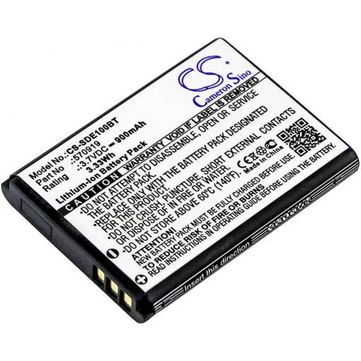 CS Cameron Sino akumulátor bezpečnostní techniky Náhrada za originální akumulátor 570919 Sedea 3.7 V 900 mAh