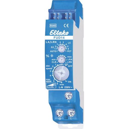 FUD14 Eltako RS485 stmívací akční člen montáž na lištu Spínací výkon (max.) 400 W