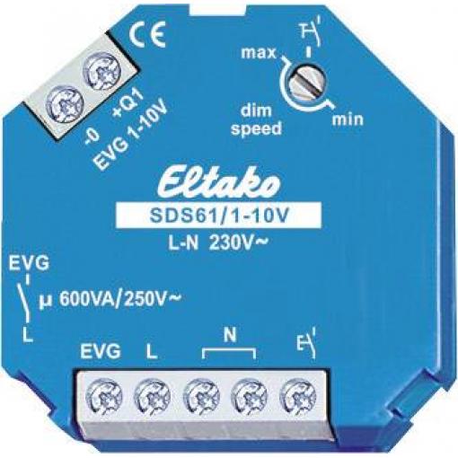Eltako 61100800 stmívač na DIN lištu modrá