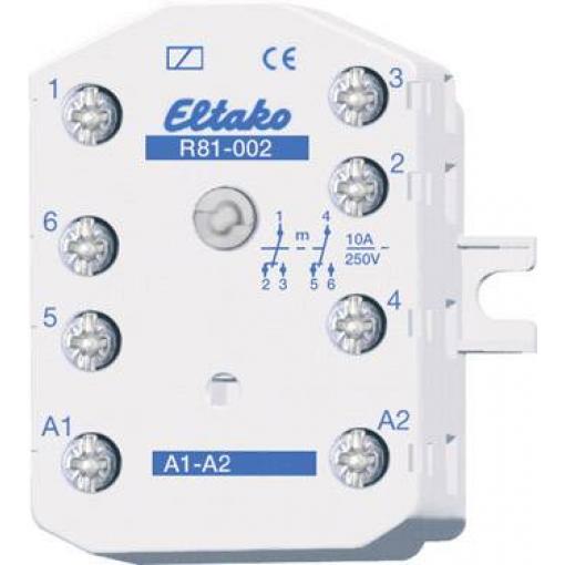 Eltako R81-002-230V spínací relé , 230 V, 10 A, 2 přepínací kontakty, 1 ks
