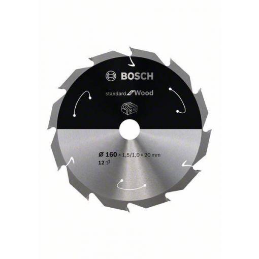 Bosch Accessories 2608837675 2608837675 tvrdokovový pilový kotouč 160 x 20 mm Počet zubů (na palec): 12 1 ks