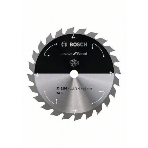Bosch Accessories 2608837700 2608837700 tvrdokovový pilový kotouč 184 x 16 mm Počet zubů (na palec): 24 1 ks