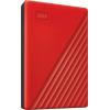 WD My Passport, My Passport, 2 TB, externí HDD 6,35 cm (2,5), USB 3.2 (Gen 1x1) , červená, WDBYVG0020BRD-WESN