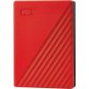 WD My Passport, My Passport, 4 TB, externí HDD 6,35 cm (2,5), USB 3.2 (Gen 1x1) , červená, WDBPKJ0040BRD-WESN