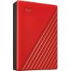 WD My Passport, My Passport, 4 TB, externí HDD 6,35 cm (2,5), USB 3.2 (Gen 1x1) , červená, WDBPKJ0040BRD-WESN