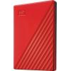WD My Passport, My Passport, 4 TB, externí HDD 6,35 cm (2,5), USB 3.2 (Gen 1x1) , červená, WDBPKJ0040BRD-WESN