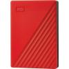 WD My Passport, My Passport, 4 TB, externí HDD 6,35 cm (2,5), USB 3.2 (Gen 1x1) , červená, WDBPKJ0040BRD-WESN