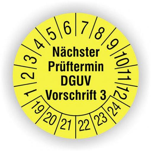 HT Instruments 2002270 Prüfplaketten 30mm etikety s osvědčením o bezpečnosti 1 ks