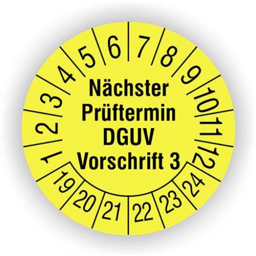 HT Instruments 2002260 Prüfplaketten 15mm etikety s osvědčením o bezpečnosti 1 ks
