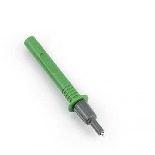 HT Instruments 404-IECV banánkový konektor 1003032 banánková zdířka , zásuvka 4 mm, konektor 4 mm CAT III 1000 V, CAT IV 600 V zelená 1 ks