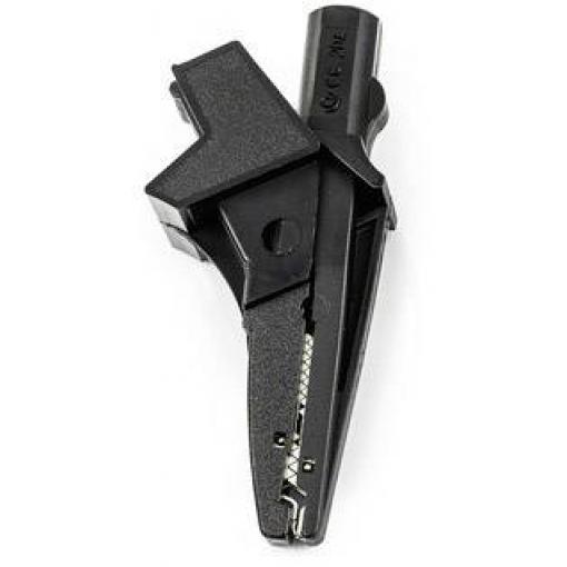 HT Instruments 5004-IECN banánkový konektor 1003140 banánková zdířka , zásuvka 4 mm, konektor 4 mm, krokosvorka CAT III 1000 V černá 1 ks