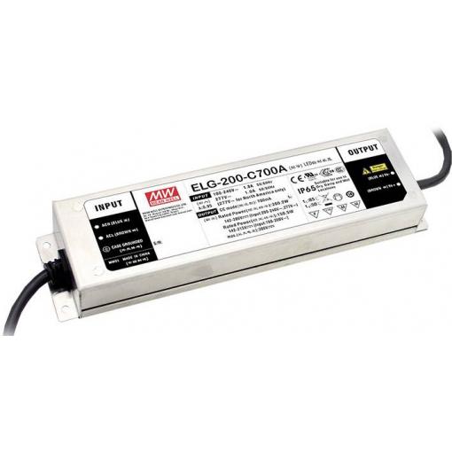 MEAN WELL ELG-200-C1400B-3Y LED driver konstantní proud 198.9 W 1400 mA 71 - 142 V/DC stmívací funkce 3v1 , stmívatelný, montáž na nehořlavém povrchu ,