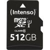 Intenso Premium paměťová karta microSDXC 512 GB Class 10, UHS-I vč. SD adaptéru