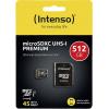 Intenso Premium paměťová karta microSDXC 512 GB Class 10, UHS-I vč. SD adaptéru