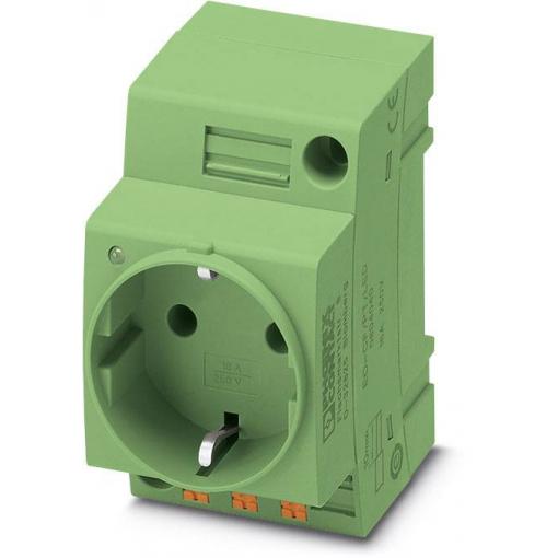 skříňový rozvaděč-zásuvka Phoenix Contact EO-CF/PT/LED/GN zelená (d x š) 60 mm x 45 mm