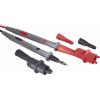 VOLTCRAFT TL 88-4 sada bezpečnostních měřicích kabelů lamelová zástrčka 4 mm zkušební hroty 1.80 m černá, červená 1 sada