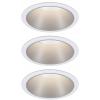 Paulmann 93410 Cole Coin vestavné svítidlo, LED, 6 W, bílá, stříbrná, sada 3 ks