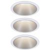 Paulmann 93410 Cole Coin vestavné svítidlo, LED, 6 W, bílá, stříbrná, sada 3 ks